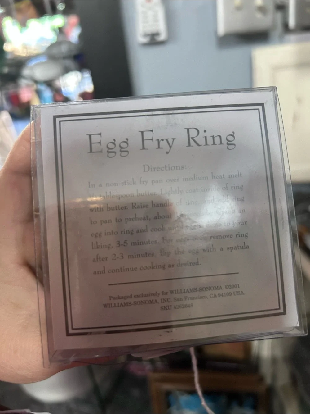 Black egg rings with Wooden Handle